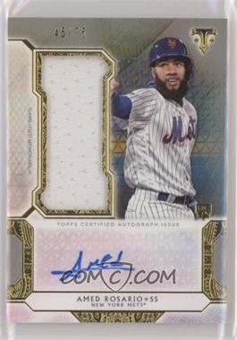 2018 Topps Triple Threads - Autograph Single Jumbo Relics - Silver #UAJR-ARO - Amed Rosario /75