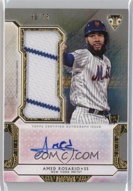 2018 Topps Triple Threads - Autograph Single Jumbo Relics - Silver #UAJR-ARO - Amed Rosario /75