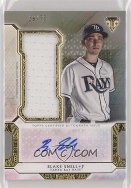 2018 Topps Triple Threads - Autograph Single Jumbo Relics - Silver #UAJR-BS - Blake Snell /75