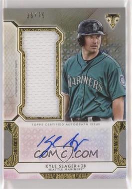 2018 Topps Triple Threads - Autograph Single Jumbo Relics - Silver #UAJR-KSG - Kyle Seager /75