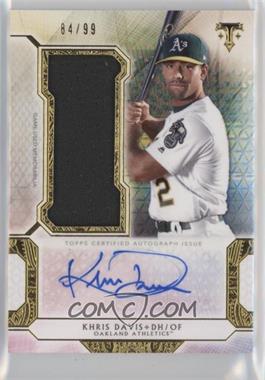 2018 Topps Triple Threads - Autograph Single Jumbo Relics #UAJR-KV - Khris Davis /99