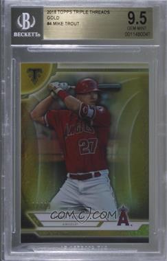 2018 Topps Triple Threads - [Base] - Gold #4 - Mike Trout /99 [BGS 9.5 GEM MINT]
