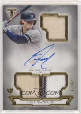 2018 Topps Triple Threads - Rookies & Future Phenoms Autograph Relics - Silver #RFPAR-CR - Clint Frazier /75