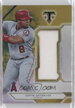 2018 Topps Triple Threads - Single Jumbo Relics - Gold #SJR-JU2 - Justin Upton /9