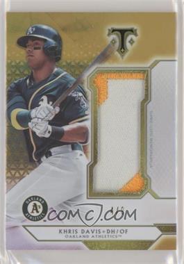 2018 Topps Triple Threads - Single Jumbo Relics - Gold #SJR-KD1 - Khris Davis /9