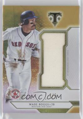 2018 Topps Triple Threads - Single Jumbo Relics - Gold #SJR-WB1 - Wade Boggs /9