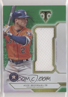 2018 Topps Triple Threads - Single Jumbo Relics - Green #SJR-ABR1 - Alex Bregman /18