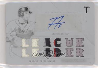 2018 Topps Triple Threads - Triple Threads Autographed Relics - White Whale Printing Plate Black #TTAR-FF3 - Freddie Freeman /1