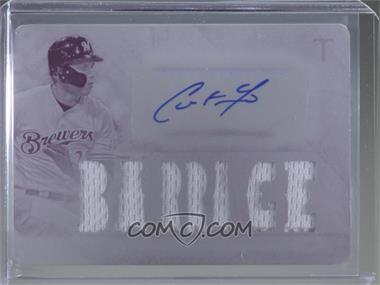 2018 Topps Triple Threads - Triple Threads Autographed Relics - White Whale Printing Plate Magenta #TTAR-CY1 - Christian Yelich /1