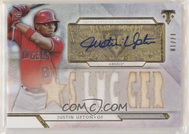 2018 Topps Triple Threads - Triple Threads Autographed Relics #TTAR-JU2 - Justin Upton /18