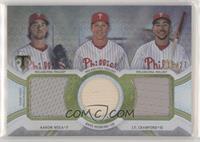 Aaron Nola, Rhys Hoskins, J.P. Crawford #/27