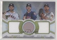 Jose Altuve, Carlos Correa, Justin Verlander #/27