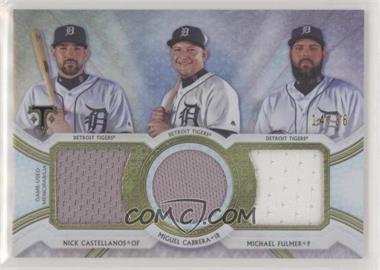 2018 Topps Triple Threads - Triple Threads Relic Combos #RCC-NMM - Nick Castellanos, Miguel Cabrera, Michael Fulmer /36