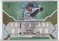 Carlos Gonzalez #/18