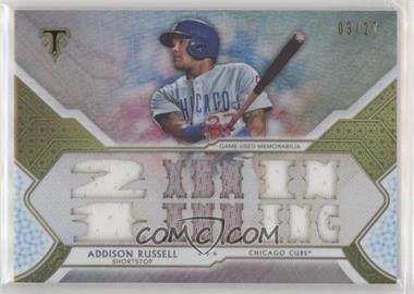 2018 Topps Triple Threads - Triple Threads Relics - Silver #TTR-ARU3 - Addison Russell /27