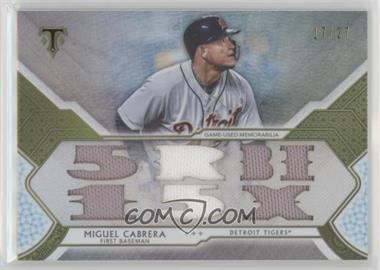 2018 Topps Triple Threads - Triple Threads Relics - Silver #TTR-MCB4 - Miguel Cabrera /27