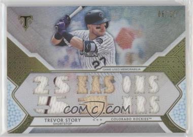 2018 Topps Triple Threads - Triple Threads Relics - Silver #TTR-TST3 - Trevor Story /27