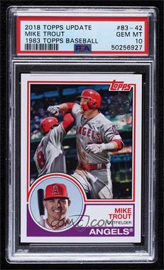 2018 Topps Update Series - 1983 Topps Design #83-42 - Mike Trout [PSA 10 GEM MT]