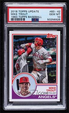 2018 Topps Update Series - 1983 Topps Design #83-42 - Mike Trout [PSA 10 GEM MT]