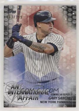 2018 Topps Update Series - An International Affair - Black #IA-17 - Gary Sanchez /299