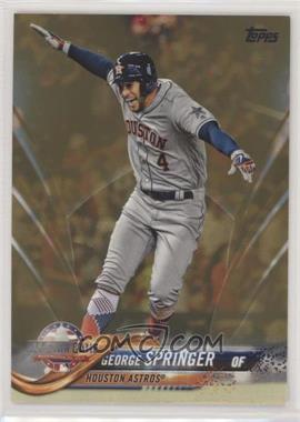 2018 Topps Update Series - [Base] - Gold #US121 - All-Star - George Springer /2018