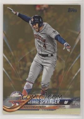 2018 Topps Update Series - [Base] - Gold #US121 - All-Star - George Springer /2018