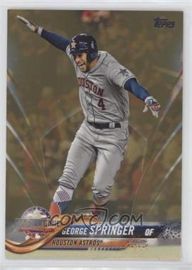 2018 Topps Update Series - [Base] - Gold #US121 - All-Star - George Springer /2018