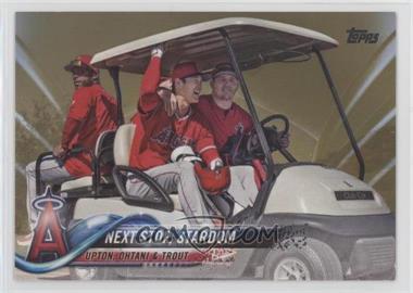 2018 Topps Update Series - [Base] - Gold #US158 - Next Stop, Stardom (Upton, Ohtani & Trout) /2018