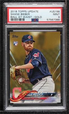 2018 Topps Update Series - [Base] - Gold #US198 - Shane Bieber /2018 [PSA 9 MINT]