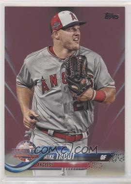 2018 Topps Update Series - [Base] - Mother's Day Hot Pink #US176 - All-Star - Mike Trout /50