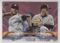 Rookie Combos - Elieser Hernandez, Merandy Gonzalez #/50