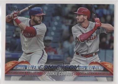 2018 Topps Update Series - [Base] - Rainbow Foil #US106 - Rookie Combos - Jesmuel Valentin, Mitch Walding