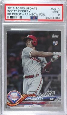 2018 Topps Update Series - [Base] - Rainbow Foil #US14 - Rookie Debut - Scott Kingery [PSA 9 MINT]