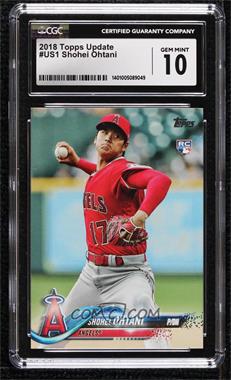 2018 Topps Update Series - [Base] #US1.1 - Shohei Ohtani (Pitching, Red Jersey) [CGC 10 Gem Mint]