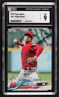 Shohei Ohtani (Pitching, Red Jersey) [CGC 9 Mint]