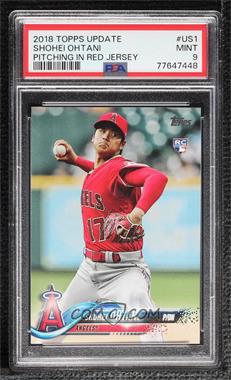 2018 Topps Update Series - [Base] #US1.1 - Shohei Ohtani (Pitching, Red Jersey) [PSA 9 MINT]