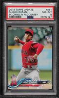 Shohei Ohtani (Pitching, Red Jersey) [PSA 8 NM‑MT]