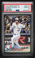 Lourdes Gurriel Jr. (Running, White Jersey) [PSA 10 GEM MT]