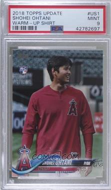 2018 Topps Update Series - [Base] #US1.2 - SP Variation - Shohei Ohtani (Red Warmup Jersey) [PSA 9 MINT] - Courtesy of COMC.com