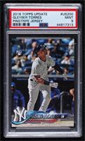 Gleyber Torres (Batting, Pinstriped Jersey) [PSA 9 MINT]