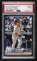 Gleyber Torres (Batting, Pinstriped Jersey) [PSA 9 MINT]