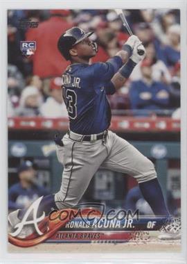 2018 Topps Update Series - [Base] #US250.1 - Ronald Acuna Jr. (Vertical, Blue Jersey)