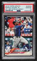 Ronald Acuna Jr. (Vertical, Blue Jersey) [PSA 10 GEM MT]