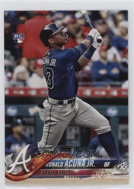 2018 Topps Update Series - [Base] #US250.1 - Ronald Acuna Jr. (Vertical, Blue Jersey)