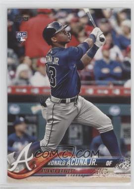 2018 Topps Update Series - [Base] #US250.1 - Ronald Acuna Jr. (Vertical, Blue Jersey)