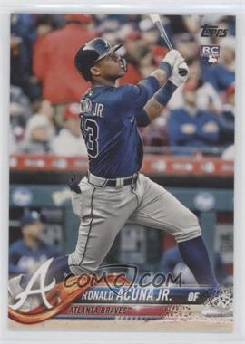 2018 Topps Update Series - [Base] #US250.1 - Ronald Acuna Jr. (Vertical, Blue Jersey) [EX to NM]