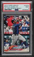 Ronald Acuna Jr. (Vertical, Blue Jersey) [PSA 9 MINT]