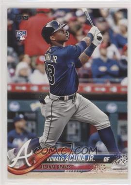 2018 Topps Update Series - [Base] #US250.1 - Ronald Acuna Jr. (Vertical, Blue Jersey) [EX to NM]