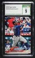 Ronald Acuna Jr. (Vertical, Blue Jersey) [CSG 9 Mint]