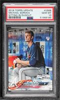 SP Variation - Mike Soroka (Blue Jersey, In Dugout) [PSA 10 GEM …